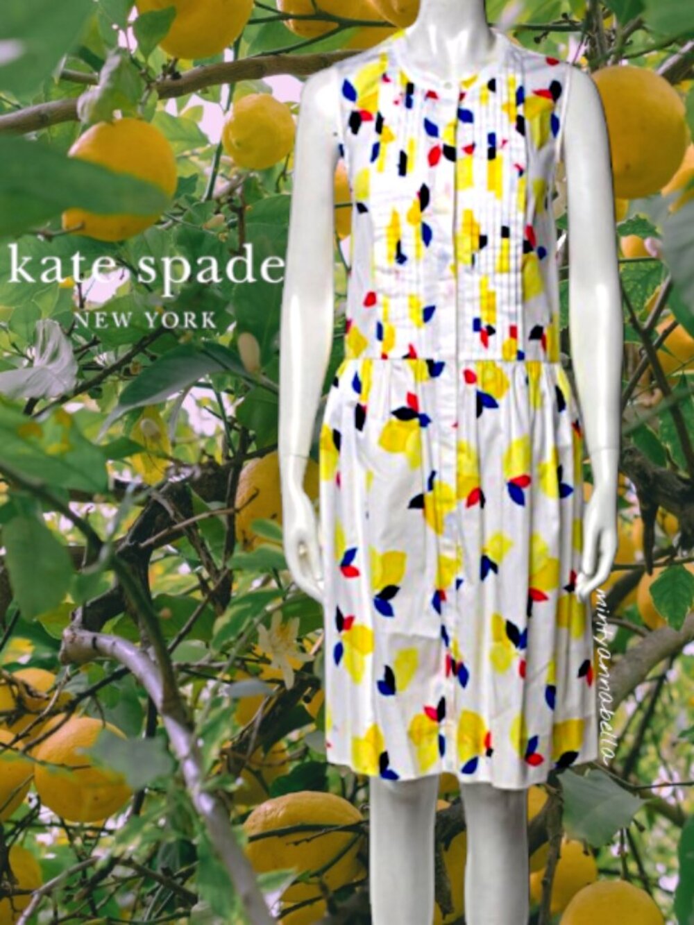 Kate Spade♠️🍋Zest Pintuck Dress